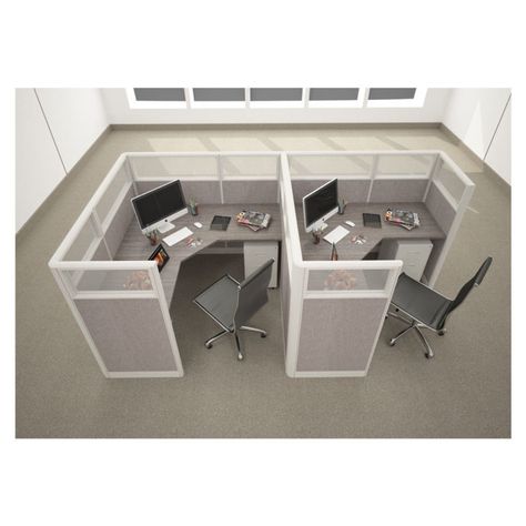 For your search to functional and minimal space covering office furniture, Cubicles is the best place to get all your shopping done from. #CubicleWorkstation #ModularOfficeFurnitureCubicles #ScreenPanels Design Kantor, Dual Office, Cubicle Workstation, Cubicle Panels, Cubicle Office, Office Cubicles, Workstation Desk, Lawyer Office, Screen Room Divider