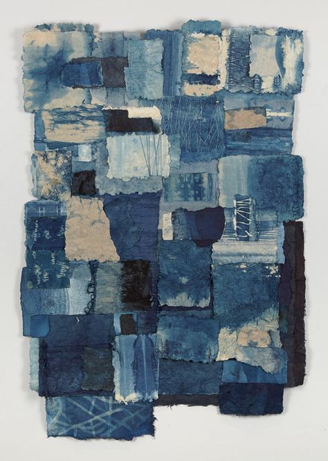 Jennifer Davies Paper Art Ideas, Handmade Paper Art, Denim Art, Textiles Projects, Ideas Handmade, Collage Art Mixed Media, Design Textile, A Level Art, Paper Collage