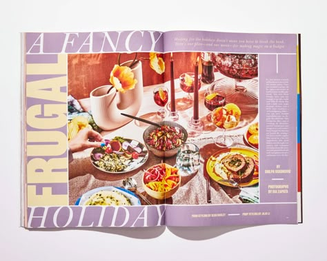 Bon Appétit Serves Up a Hot Rebrand for Their Print Magazine – PRINT Magazine Food Magazine Layout, Custom Typeface, Custom Stocking, Magazine Spreads, Magazine Layout Design, Publication Design, Ui Design Inspiration, Print Layout, Editorial Layout