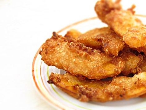 Fried Banana Recipes, Cooking Goals, Thai Banana, Banana Dip, Banana Fritters, Avocado Salad Recipes, Fried Bananas, Thai Cooking, Banana Dessert