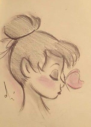 Disney Art Drawings, Disney Sketches, Art Disney, Katniss Everdeen, Pinturas Disney, Fan Art Drawing, Pencil Art Drawings, Percabeth, Tinker Bell