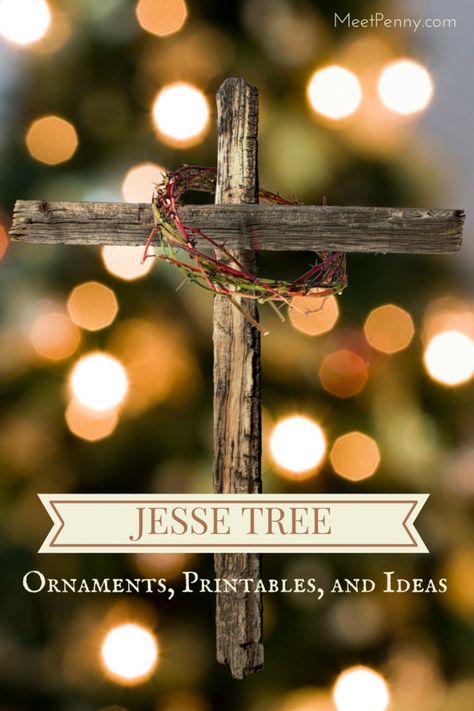 Cross Ornaments Diy, Ornaments Printables, Jessie Tree, Advent Study, Jesus Tree, Jesse Tree Advent, Jesse Tree Ornaments, Easter Tree Ornaments, Jesse Tree