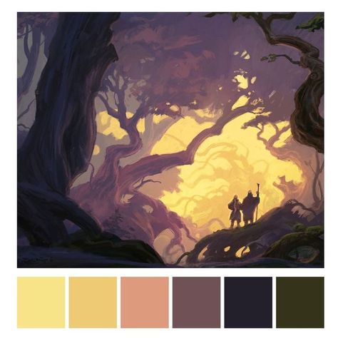 Halloween Color Palette, Color Theory Art, Sketchbook Challenge, Concept Art Tutorial, 2023 Art, Color Plan, Color Palette Challenge, Color Schemes Colour Palettes, Palette Art