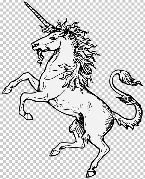 Unicorn Coat Of Arms, Scotland Unicorn Tattoo, Scottish Unicorn Art, Medieval Horse Drawing, Medieval Horse Tattoo, Medieval Unicorn Tattoo, Scottish Unicorn Tattoo, Unicorn Scotland, Scotland Drawing