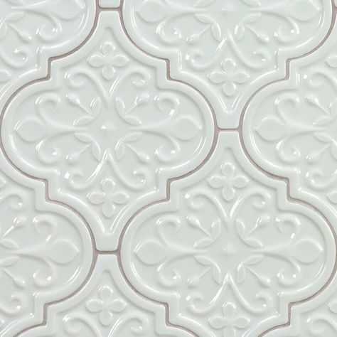 French Country Tile, Town Inspiration, French Tile, Fireplace Tiles, Lantern Tile, Kitchen Favorites, French Farmhouse Style, Arabesque Tile, Alice Blue