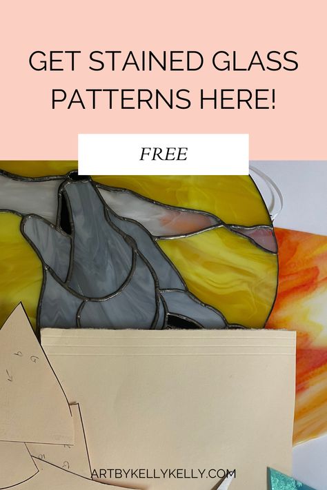 How To Make Stained Glass Patterns, Free Stained Glass Patterns For Beginners, Easy Stained Glass Painting, Patterns For Stained Glass Ideas, Leaded Glass Patterns, Free Stained Glass Suncatcher Patterns, Beginners Stained Glass Patterns, Free Stained Glass Patterns Printables Simple, Diy Stained Glass Projects How To Make