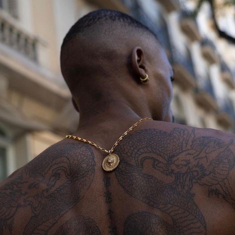 𝓐.𝓡. Black People Tattoos, Dark Skin Tattoo, Black Men Tattoos, Torso Tattoos, Men Tattoos, Dark Skin Men, Egyptian Tattoo, Tattoos For Black Skin, Tattoos Gallery