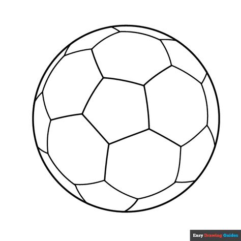 Free printable soccer ball coloring page Watercolor Soccer Ball, Soccer Ball Crafts For Toddlers, Soccer Ball Printable Free, Printable Soccer Ball, Ball Coloring Pages, Printable Sports, Elementary Pe, Sports Coloring Pages, Chicago Bulls Logo