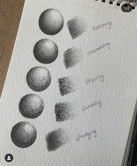 Shadow Techniques Drawing, How To Make Shadows In Drawings, Stippling Art Easy For Beginners, Hatching Tutorial, Pencil Shading Exercises, Shading Exercises Pencil, How To Shade With Charcoal Pencil, Stippling Practice, Hatching Cross Hatching