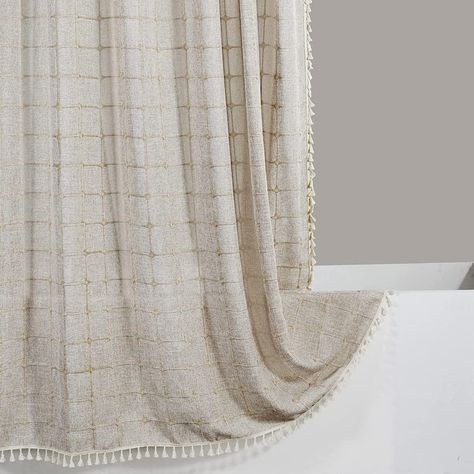 Designers Say These Are The Easiest & Most Impactful Home Upgrades You Can Make For Under $35 French Country Shower Curtain, Curtains Amazon, Cottage Showers, Cottagecore Modern, Country Shower Curtain, Modern Farmhouse Bathroom Decor, Rustic Shower Curtains, Rustic Cottagecore, Extra Long Shower Curtain