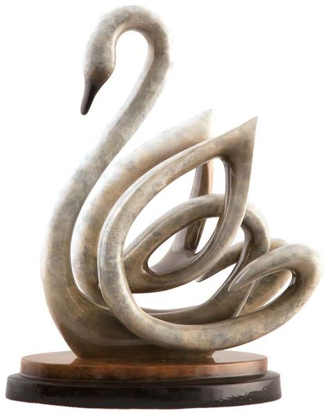 Serene Spirit Swan Sculpture, Mill-Creek-Studios-All-Products, 8220 - AllSculptures.com Swan Sculpture, Ceramic Art Sculpture, Contemporary Sculpture, Swansea, Modern Sculpture, Sculpture Clay, Clay Sculpture, Sculptures & Statues, Abstract Sculpture