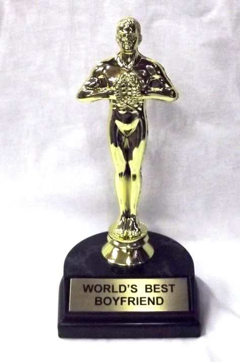 World's Best Boyfriend Trophy-7" Trophies And Medals, Girls Party Favors, Diy Anniversary, Stocking Stuffers For Men, Garden Tool Set, Best Stocking Stuffers, Awards Trophy, Best Boyfriend, Best Sister