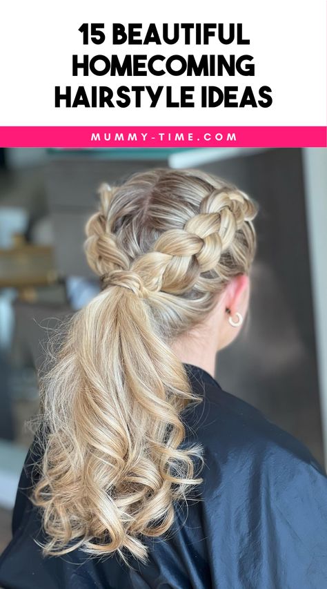 💁‍♀️ Elevate your homecoming look with these stunning hairstyle ideas! Whether you prefer a classic bun or loose curls, we've got the perfect inspiration for you. Check out our top picks and save this pin for your next event! 🌟🎉 Messy Bun Updo, Classic Bun, Donut Bun Hairstyles, French Braid Updo, Mini Hair Bows, Hair Tuck, Wavy Ponytail, Pull Through Braid, Beautiful Hairstyle