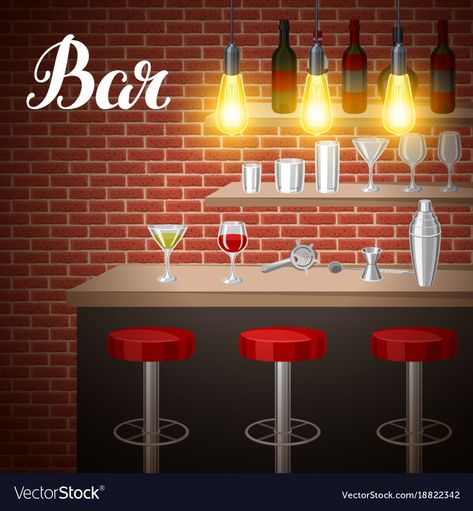 Night Club Illustration, Bar Illustration, Club Illustration, Pub Night, Pub Party, Night Club Bar, Bar Counter Design, Night Bar, World Graphic