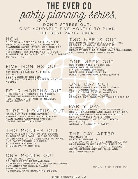 Most Stressful Jobs, Music Party Favors, Event Checklist, Party Timeline, Planning Strategies, Party Planning Business, Wedding Planner Checklist, Plan Checklist, Party Planning Checklist