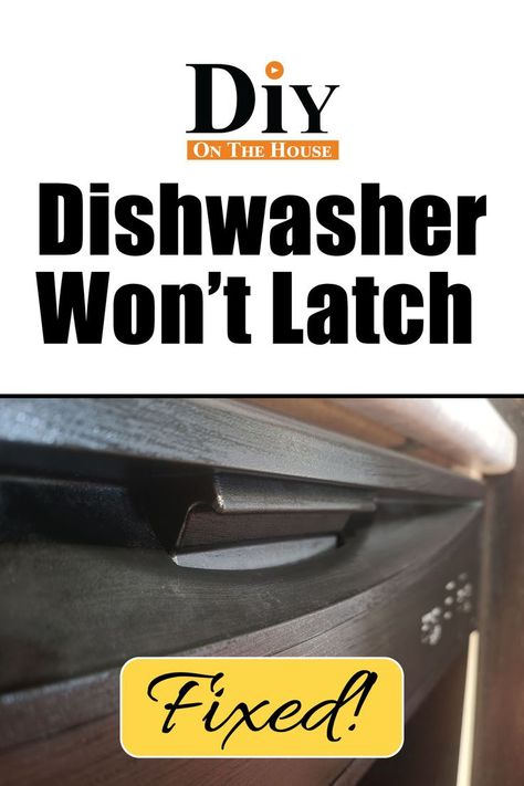 When your dishwasher door won't latch, you may need to change the dishwasher handle or dishwasher latch. Ross takes you step by step on how to replace dishwasher door handle. If your dishwasher isn't cleaning, check out this video: https://youtu.be/PXuH02dApG4 #diyonthehouse #appliancerepair Dishwasher Handle, The Dishwasher, Appliance Repair, Door Handle, Plumbing, Door Handles, Step By Step