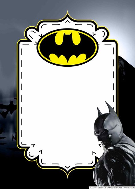 FREE Batman Birthday Invitation Templates Check more at https://www.fridf.com/free-batman-birthday-invitation-templates/ Batman Birthday, Birthday Invitations, Invitation Template, Batman, Birthday Party, Packaging, Collage, Birthday, Canvas