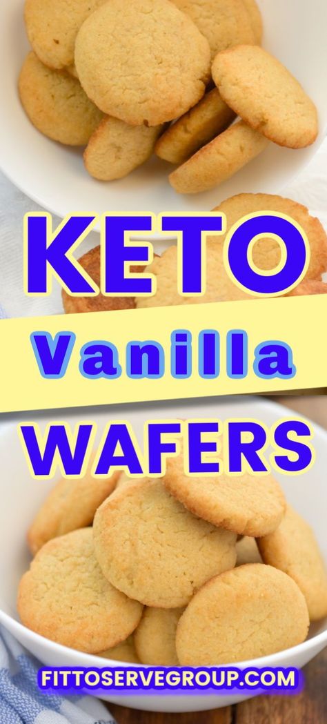 Keto Wafer Cookies, Low Carb Vanilla Wafers, Keto Nilla Wafers, Coconut Flour Snacks, Coconut Flour Keto Cookies, Keto Vanilla Wafers, Keto Cookies Coconut Flour, Keto Low Carb Snacks, Coconut Flour Keto Recipes