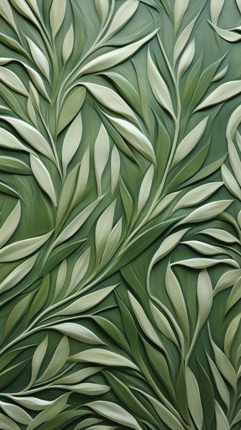 Olive leaf bas relief pattern art wallpaper plant. | premium image by rawpixel.com / Tang Olive Green Wallpaper Iphone, Pattern Art Wallpaper, Waller Paper, Green Wallpaper Iphone, Olive Green Wallpaper, Wallpaper Plant, Green Abstract Art, Green Leaf Background, Wallpaper Iphone Wallpaper