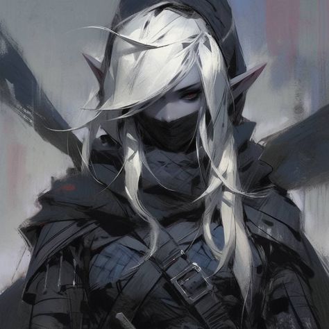 Drow Female, Character Art Female, Elf Ranger, Transition Goals, Elf Art, Art Female, Dark Elf, Medieval Art, Character Ideas