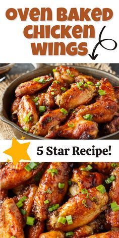 Oven Baked Honey Garlic Chicken Wings, Appetizer Wings Oven Baked, Baked Chicken Wings Oven Marinated, Barbeque Chicken Wings In The Oven, Drummies Recipes Oven, Easy Oven Chicken Wings, Best Chicken Wings In The Oven, Baked Chicken Party Wings Recipes, Chicken Wing Dishes For Dinner