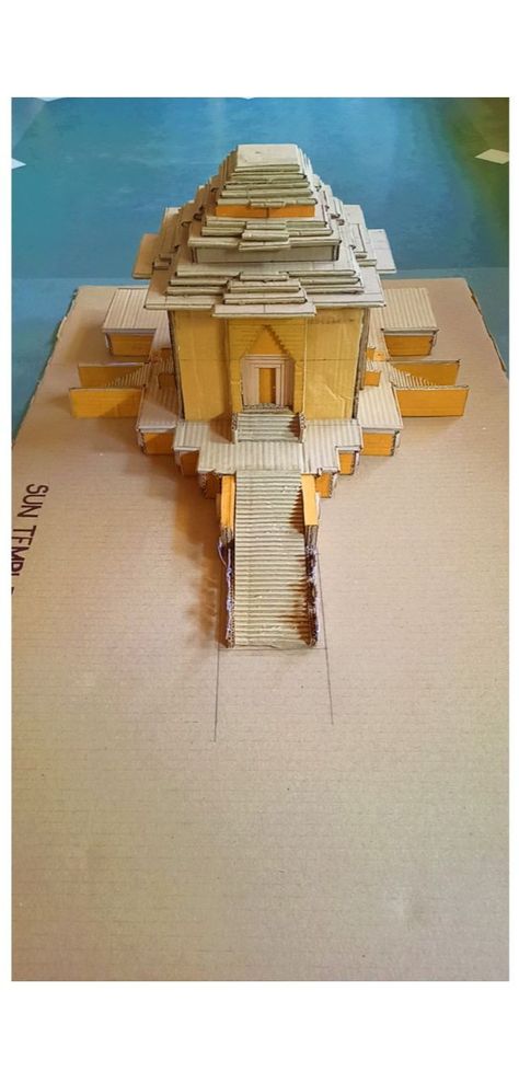 Model making by Architect Sun Temple, Mini Model, Model House Plan, Model Making, 3 D, House Plans, Temple, Arch, Models