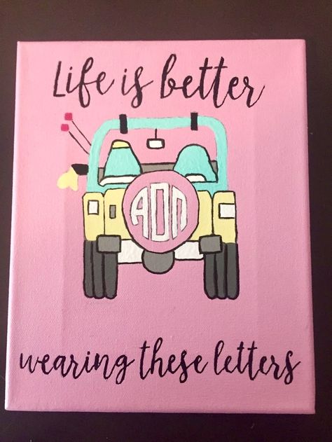 Life is better wearing these letters #aoii #biglittle #sorority Painted Greek Letters Ideas, Aoii Canvas Ideas, Aoii Paintings, Adpi Canvases, Aoii Canvas, Greek Letters Painted, Sorority Canvas Paintings, Sorority Paintings, Big Lil Gifts