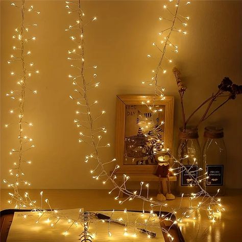 100 Led Waterproof Copper Wire Firecracker String Lights For Outdoor Indoor Party, Christmas, Garden, Garland, Garden, Wedding Decoration - Temu Switzerland Cluster Christmas Lights, Icicle Lights Outdoor, Copper Wire Fairy Lights, Christmas Tree Fairy, Wire Fairy Lights, Starry String Lights, Twinkle String Lights, Diy String Lights, Led String Lights Outdoor