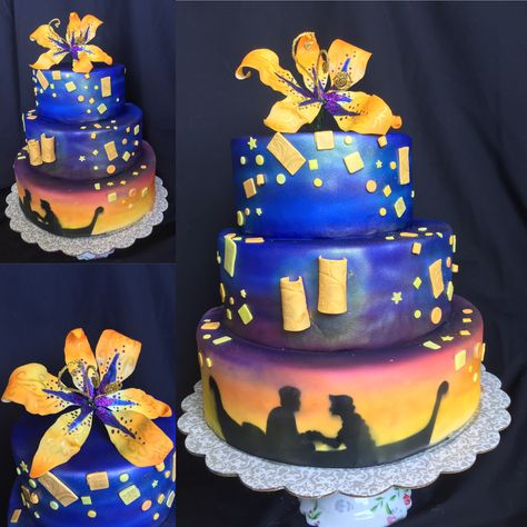 See The Light Tangled, I See The Light Tangled, Tangled Cake, Rapunzel Birthday Cake, Disney Sweet 16, Rapunzel Cake, Easy Minecraft Cake, I See The Light, Rapunzel Birthday Party