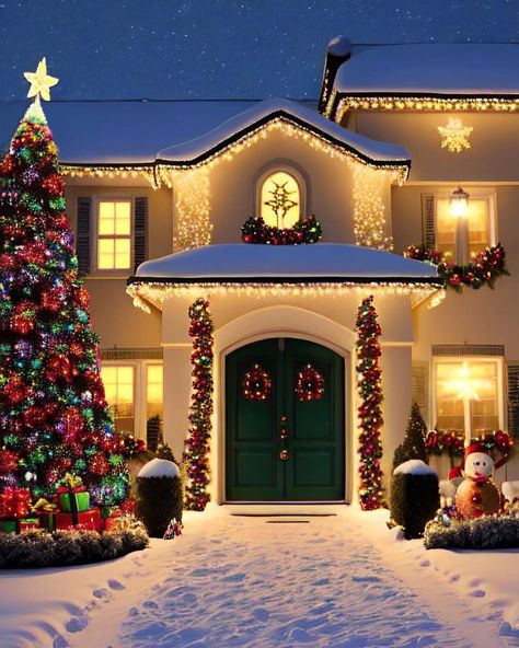 Best Christmas Destinations, Classy Christmas Decor, Tree Decoration Ideas, Christmas House Lights, Christmas Destinations, Classy Christmas, Christmas Time Is Here, Christmas Party Food, Decorating With Christmas Lights