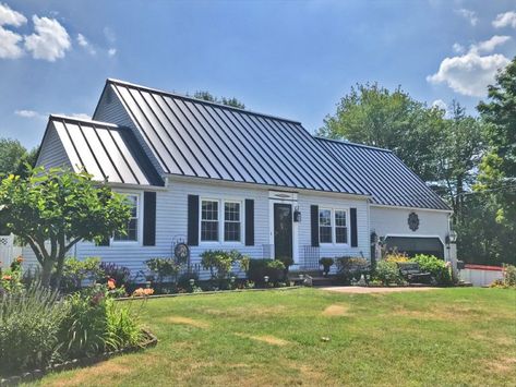 Black Metal Roof: Pros, Cons, Energy-Efficiency & More Black Metal Roof, Roof Ventilation, Metal Roofs, Roofing Options, Black Roof, Siding Options, Roofing Company, Metal Roofing, Roof Repair