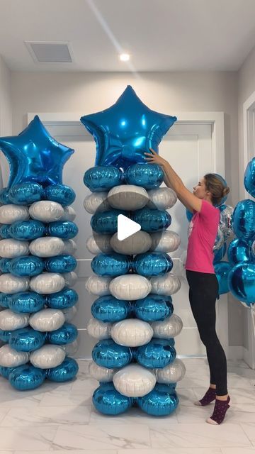 Foil Balloon Columns, Foil Balloons Decoration, Balloon Columns Ideas, Column Ideas, Balloon Ideas, Sports Day, Balloon Columns, Not Allowed, Event Rentals