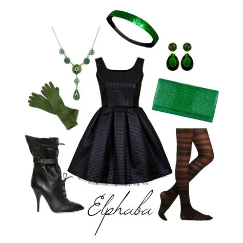 Elphaba Glinda And Elphaba Inspired Outfits, Elphaba Wicked Inspired Outfits, Wicked Elphaba Outfit, Elphaba Halloween Costume, Wicked Movie Outfit Ideas Elphaba, Wicked Inspired Outfits, Wicked Outfit, Elphaba Broadway, Fictional Outfits