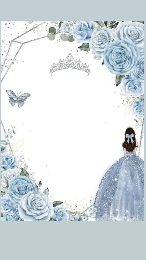 Quinceanera Winter Wonderland, Cinderella Birthday Party Invitations, Baby Blue Quinceanera, Cinderella Quinceanera Themes, Cinderella Quinceanera, Cinderella Invitations, Sweet 15 Party Ideas Quinceanera, Sweet 15 Party Ideas, Quinceanera Themes Dresses