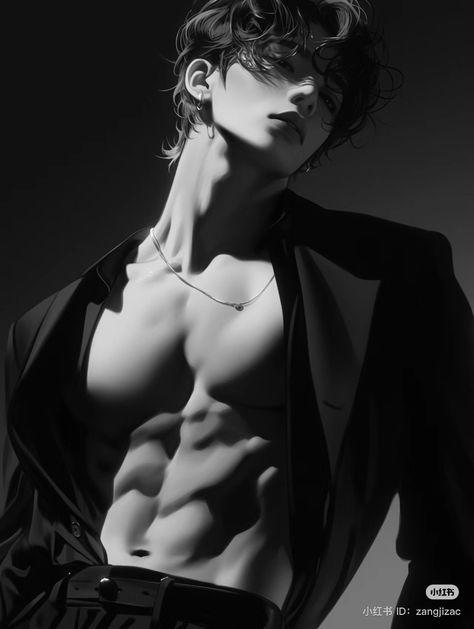 Black Hair Men Aesthetic, Anime Hot Guy, Hot Male Character Art, Hot Anime Guy Art, Hot Anime Men, Hot Anime Boys, Hot Anime Guy, Anime Guy Long Hair, Arte Zombie