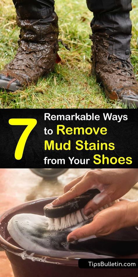 No one wants a muddy shoe, but if you wear your running shoes often, you'll inevitably step in mud and need to clean your shoes. Discover the best tips for cleaning white sneakers and suede shoes and bringing them back to their original condition. #remove #mud #shoes How To Get Mud Out Of White Shoes, How To Clean Muddy Shoes, How To Clean Running Shoes, Shoe Cleaning Hacks, Clean Tennis Shoes, Cleaning Shoes, Different Shoes, Shoe Hacks, Shoe Cleaner