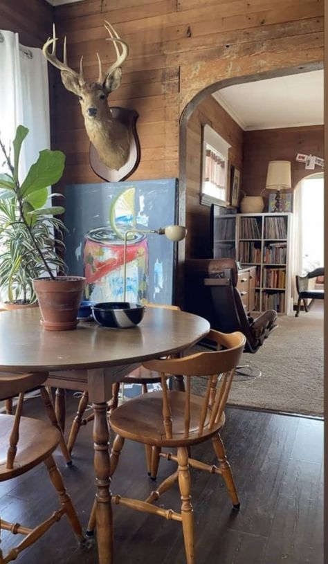 Northwest Interior Design, White Window Trim, Upstate House, Wood Shiplap Wall, Wood Shiplap, 1900s Home, Farmhouse Cabin, Holland House, Shiplap Walls