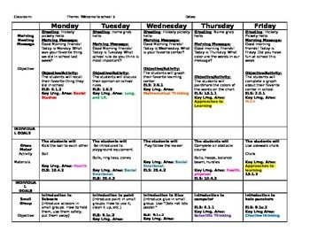 This is a lesson plan for the beginning of the preschool school year. This lesson plan follows my "welcome to school week one" lesson plan. I use Creative Curriculum and Pa early learning standards.  It features:Morning messages, gross motor activities, small group activities,learning center items and books Teaching Strategies Creative Curriculum Lesson Plans, Preschool Curriculum Free, Preschool Weekly Lesson Plans, Creative Curriculum Preschool, Daycare Lesson Plans, Preschool Lesson Plan Template, Fall Lesson Plans, Infant Lesson Plans, Curriculum Lesson Plans