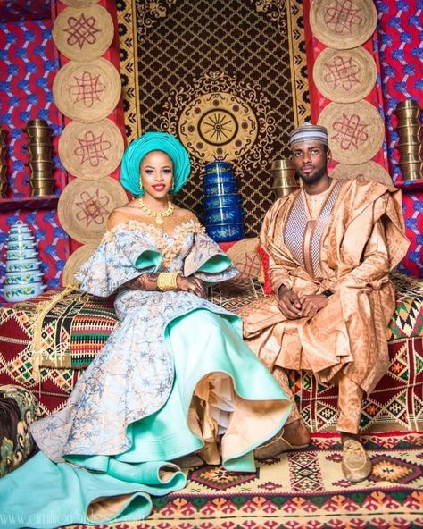 Hausa Bride, Hausa Wedding, Yoruba Bride, Nigerian Traditional Wedding, Igbo Wedding, African Love, African Wedding Attire, Bridesmaid Dress Collection, Traditional Wedding Attire