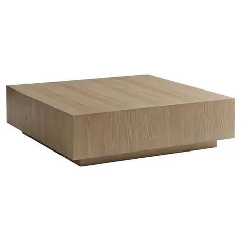 Square wood coffee table