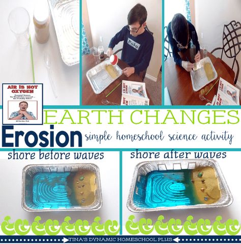 Erosion Activities, Homeschool Earth Science, Earth Science Activities, Earth Changes, Weathering And Erosion, Science Week, Science Earth, About Earth, 4th Grade Science