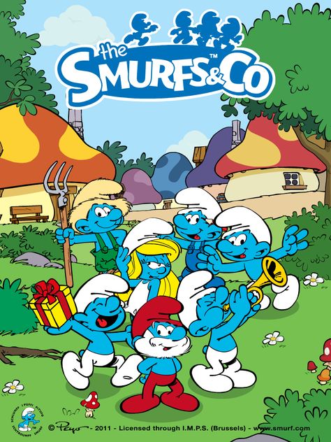 Smurfs Birthday, Early 2000s Cartoons, Wall Drawing Ideas, Diy Birthday Invitations, 2000s Cartoons, Baby Animal Drawings, The Smurfs, 80s Cartoon, Classic Cartoon Characters