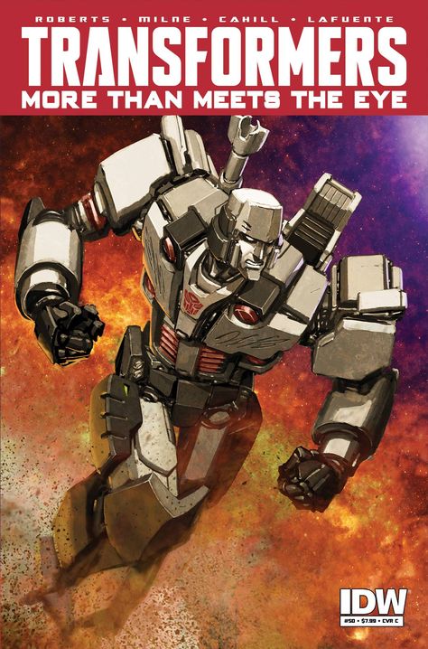 Transformers News: IDW MTMTE and The Transformers #50 - More Variant Covers and Info Transformers Generation 1, Transformers Megatron, Transformers Cybertron, Online Comic Books, Transformers Design, More Than Meets The Eye, Transformers Comic, Transformers 3, Transformers Characters