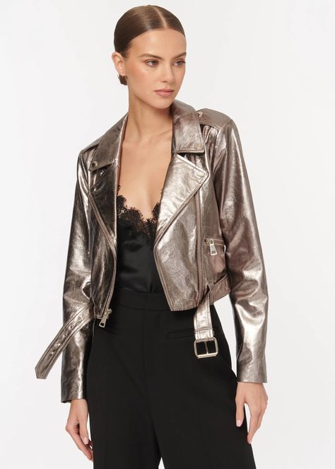 Moto leather jacket outfit