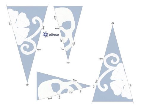 Halloween Snowflake Patterns, Skull Snowflake Pattern, Halloween Snowflakes, Goth Xmas, Floral Snowflake, Sugar Skull Face Paint, Make A Snowflake, Paper Snowflake Patterns, Paper Bat