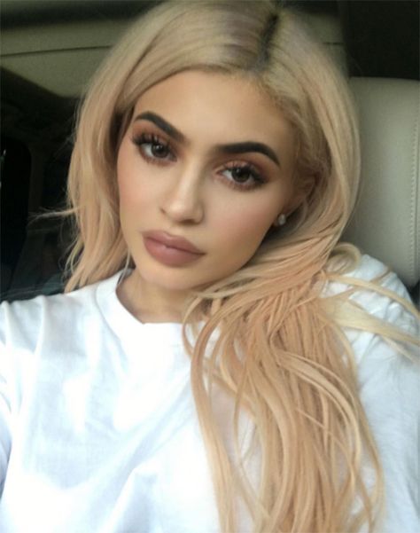 Maquillaje Kylie Jenner, Style Kylie Jenner, Kylie Jenner Blonde, Kylie Jenner Hair, Looks Kylie Jenner, New Hair Look, Kylie Makeup, Estilo Kylie Jenner, Jenner Makeup