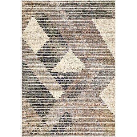 Foundstone™ Lina Abstract Gray/Beige/Black Area Rug | Wayfair Abstract Area Rug, Contemporary Area Rug, Urban Loft, Rugs Usa, Black Area Rugs, Geometric Area Rug, Striped Rug, Black Rug, Abstract Rug