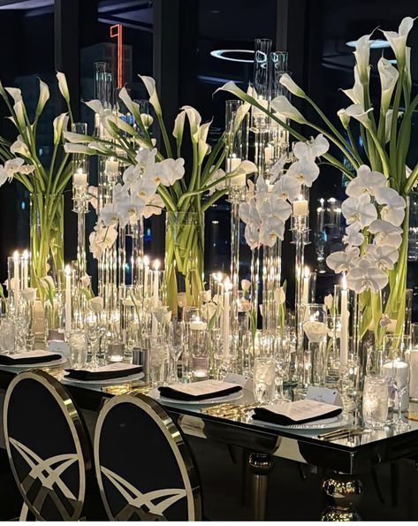 Candleabra Wedding, Corporate Event Centerpieces, Green Gold Weddings, Event Centerpieces, Fun Wedding Decor, Dream Beach Wedding, Event Centerpiece, Dream Day, Wedding Table Flowers