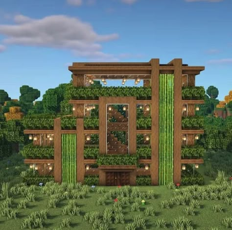 Jungle Kitchen Ideas, Cute Minecraft House, Minecraft Building Guide, Minecraft Houses Survival, Minecraft Idea, Minecraft House Plans, Minecraft House Tutorials, Minecraft Cottage, All Minecraft