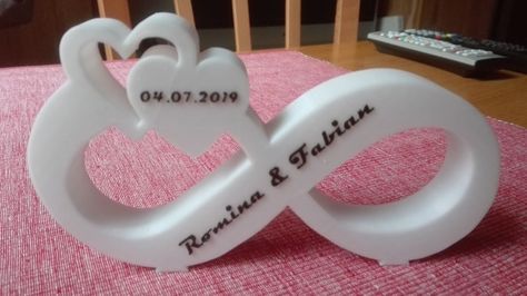 Wedding double heart by MiLi1954 - Thingiverse 3d Print Wedding, 3d Printing Ideas Creative, Diy Summer Crafts, 3d Printer Designs, 3d Printing Diy, Wedding Souvenirs, Print 3d, Saint Valentine, Double Heart